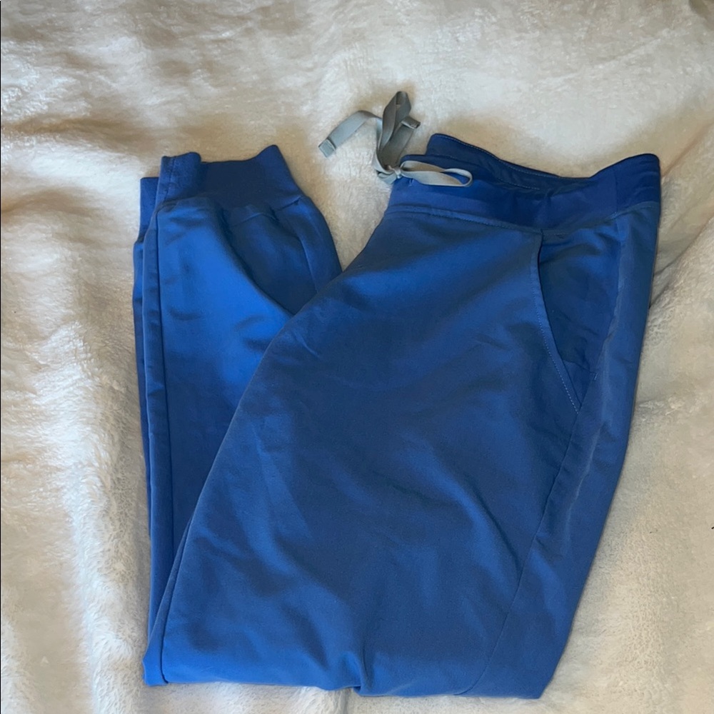 Figs blue jogger scrub pants